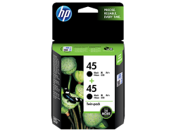 Mực in HP 45 Black Ink Cartridge, TWIN PACK CC625AA
